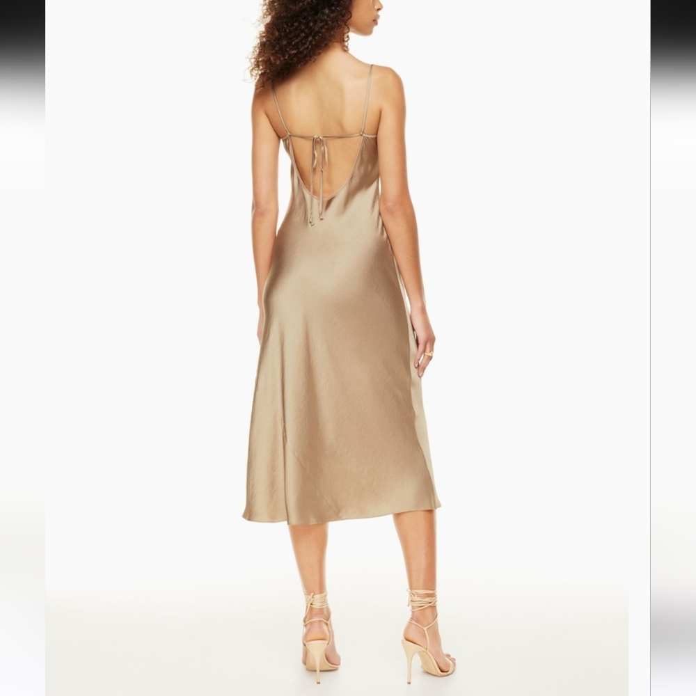 NWT // Wilfred Landscape Dress - Gold Camel